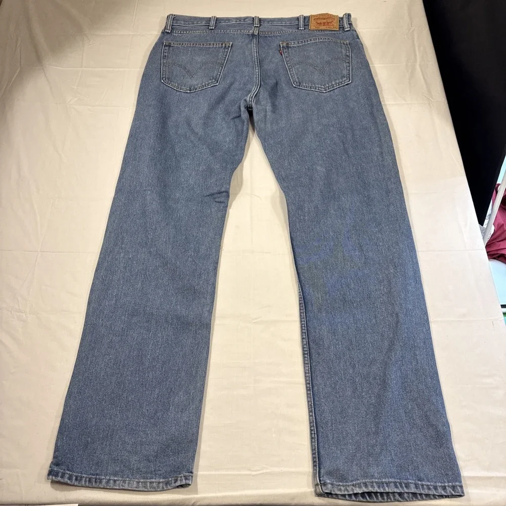 JEANS STRAIGHT LEG Levi's 505 Men's 40X34 Blue Medium Wash